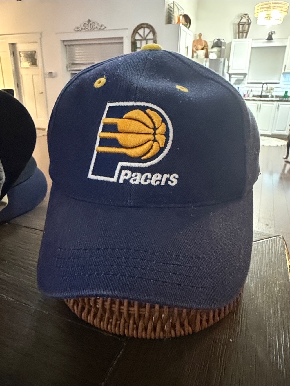 Logo Athletic Navy and Yellow Pacers Baseball Cap